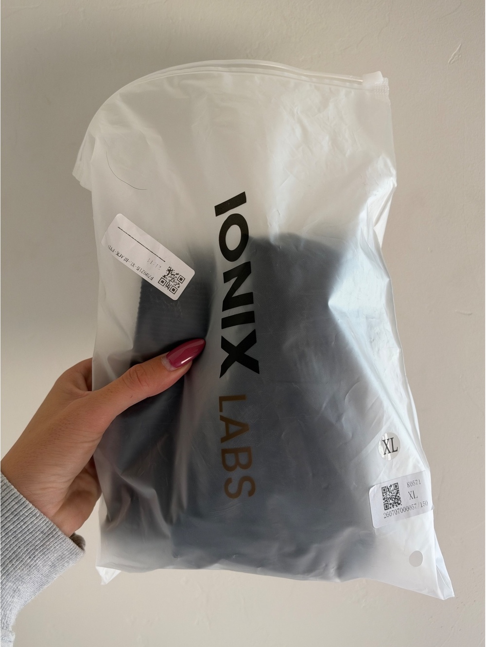 IONIX Labs Black Seamless High Waist Compression Leggings Size XL